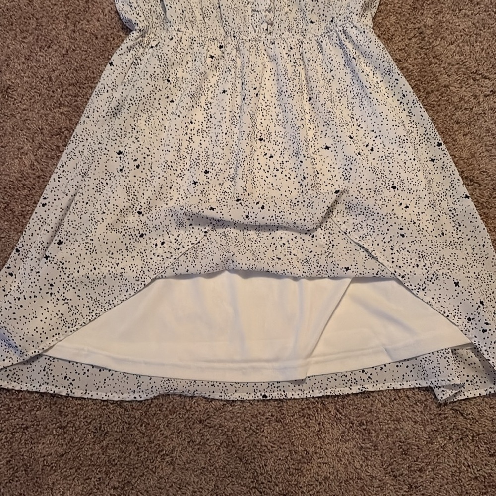 White Ruffle Mini Dress - Picture 5 of 7